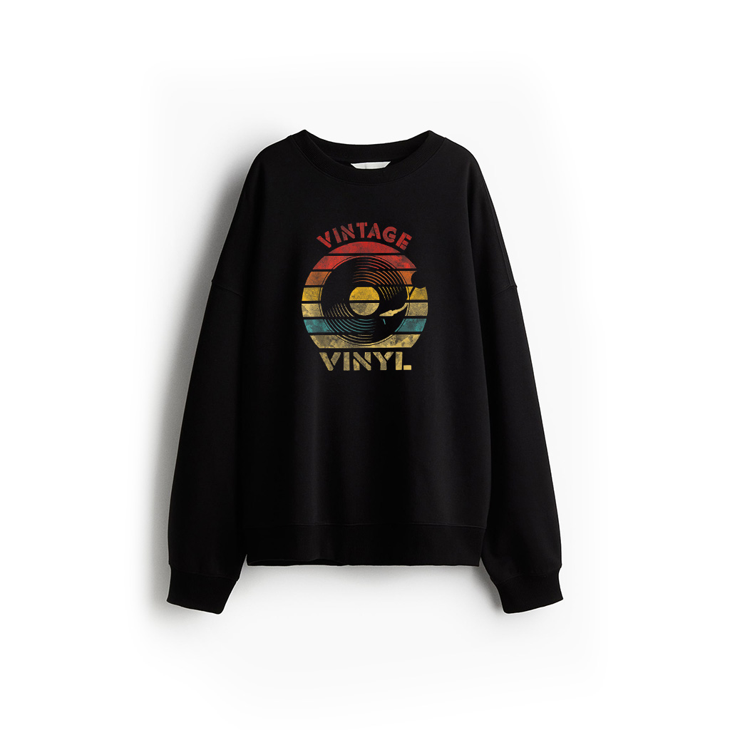 Vintage Vinyl Retro Record Vintage Music Sweatshirt