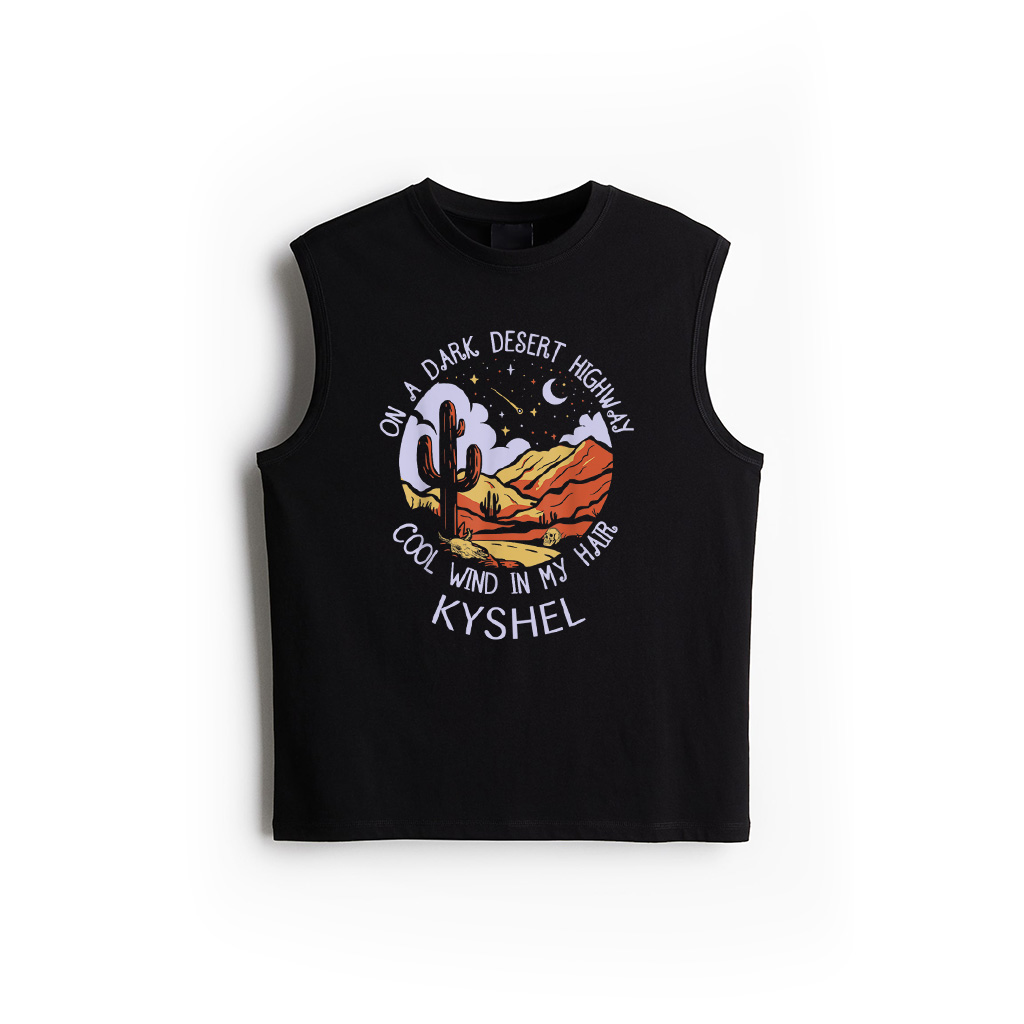 Vintage Western Deserts And Mountains Cool Wind In My Hair Tank Top