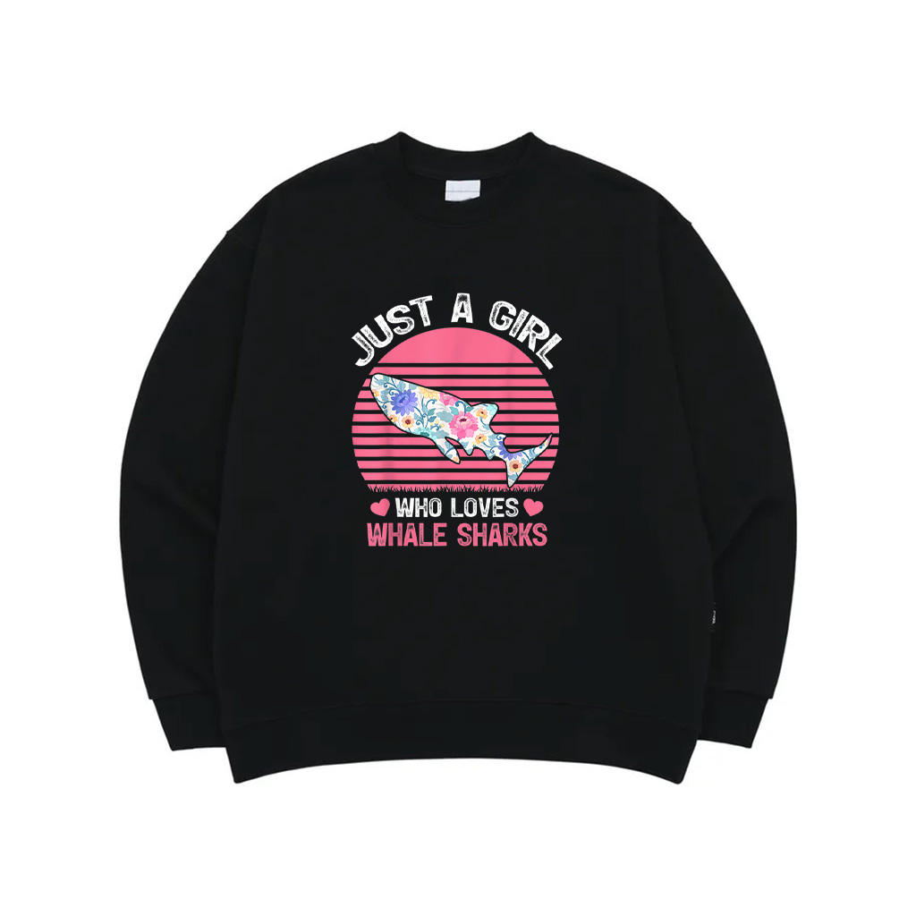 Vintage Whale Shark Lover Just A Girl Who Loves Whale Sharks Sweatshirt
