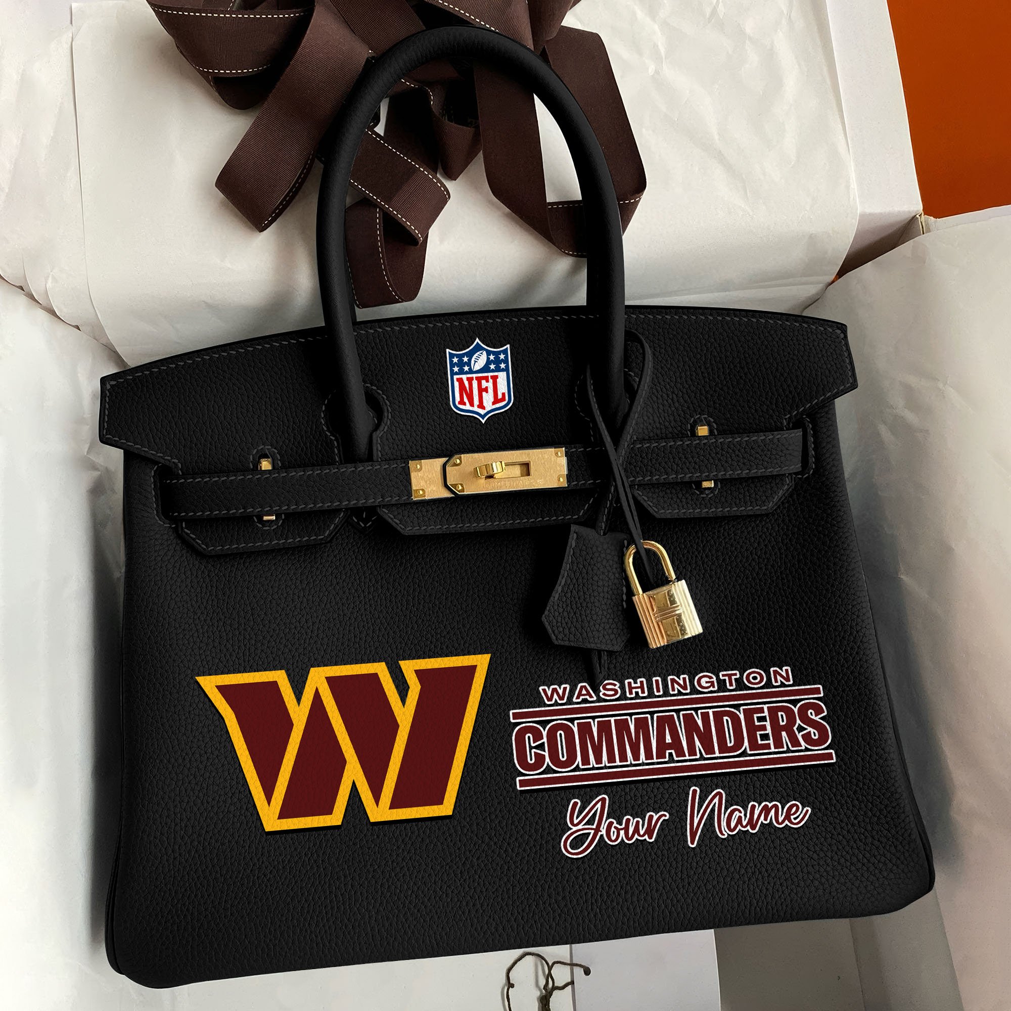 Washington Commanders Deluxe Handbag For Women Custom Your Name 2025 Versions, Sport Deluxe Handbag