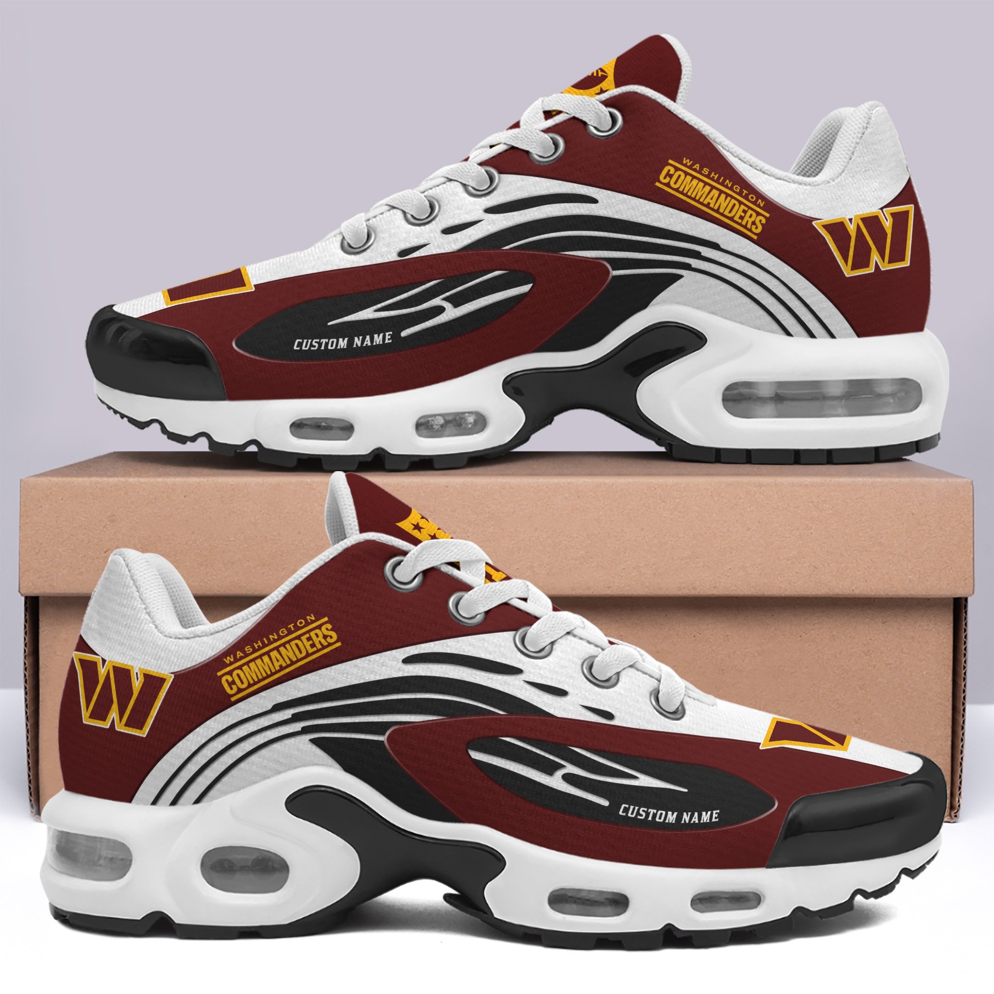 Washington Commanders TN Shoes 2025 Version Custom Your Name, Football Team Shoes, Football Lover Gifts