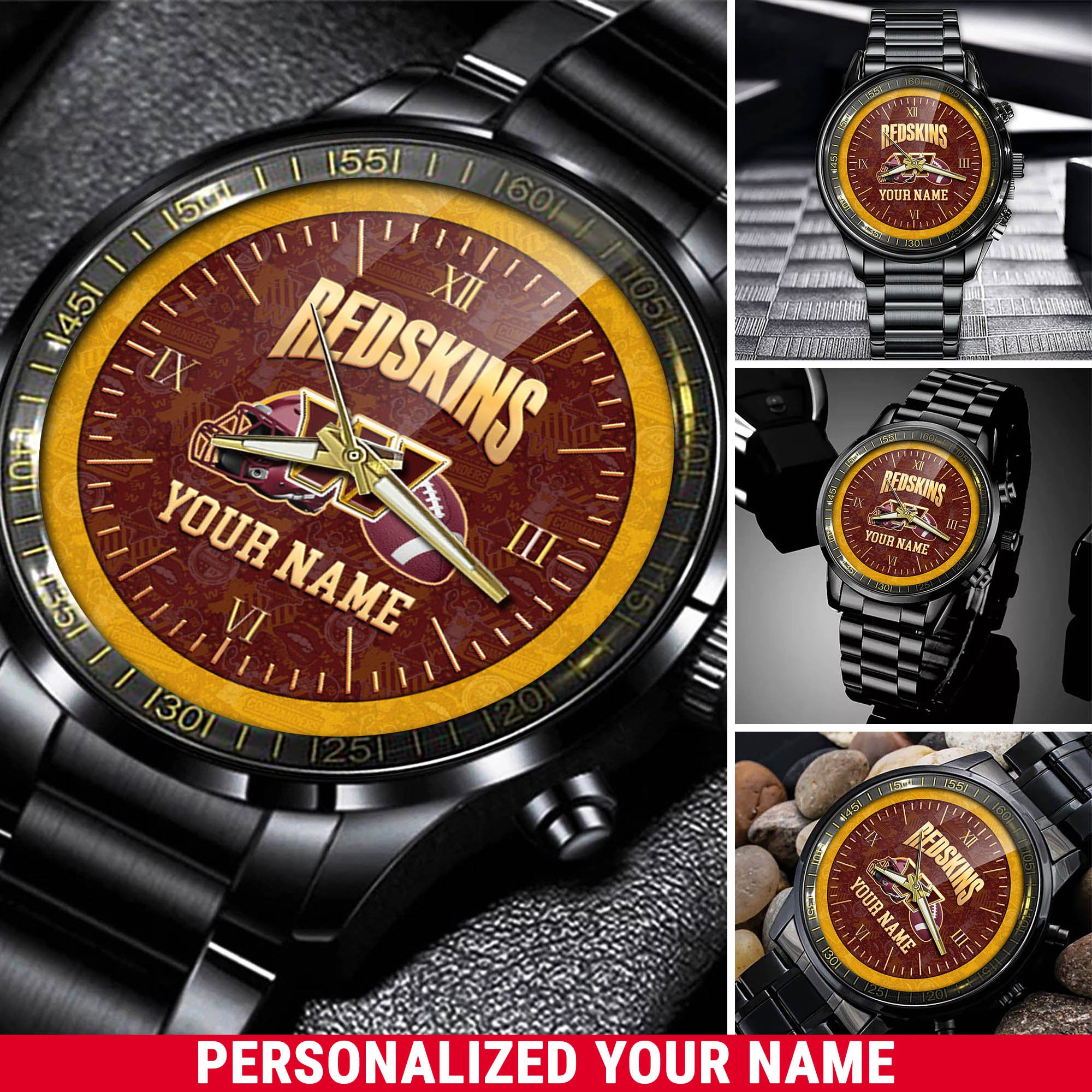 Washington Commanders Watch 2024 Version Personalized Your Name, Sport Watch For Fans, Sport Gifts ETHY 54417