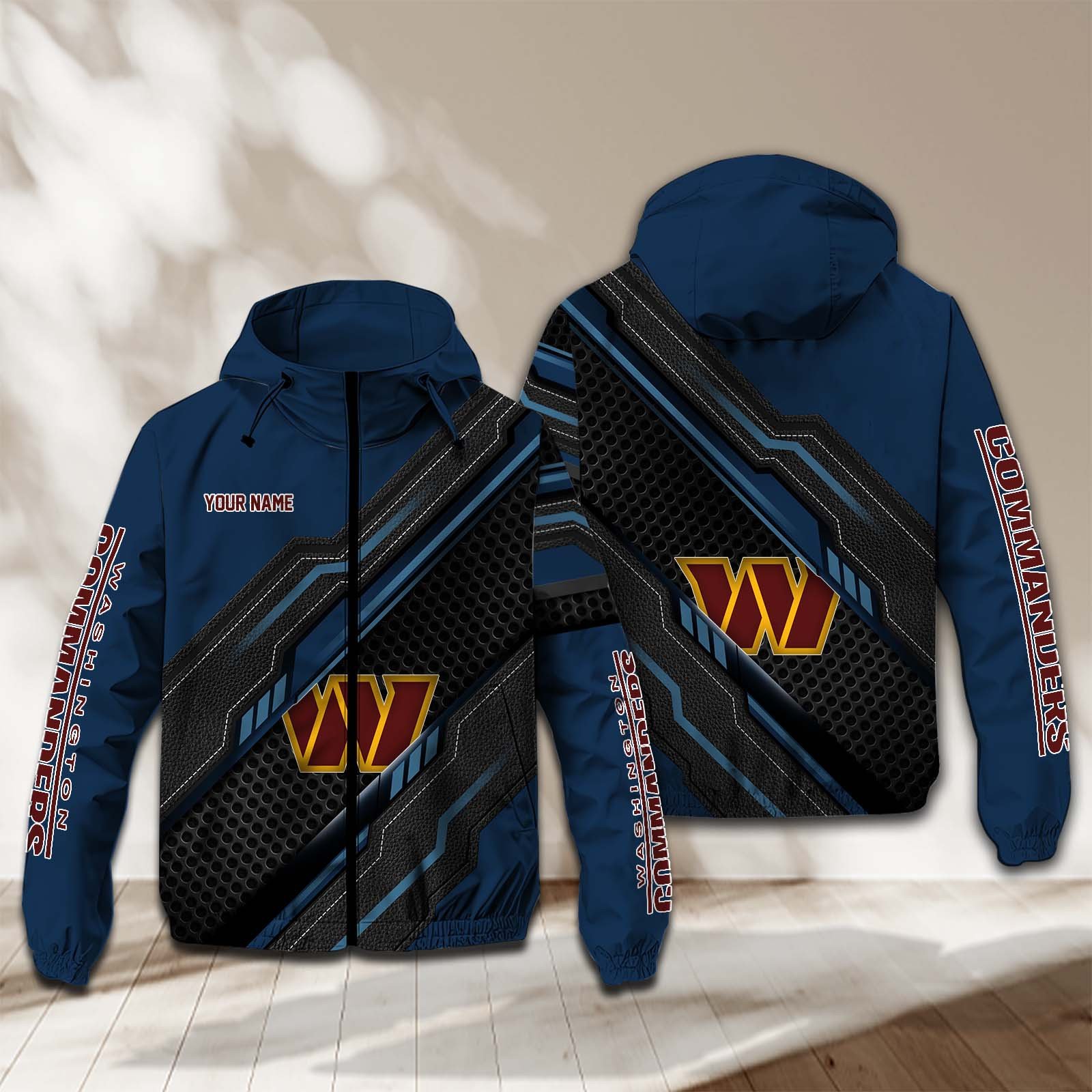 Washington Football Team NFL Personalized Windbreaker Jacket For Fan
