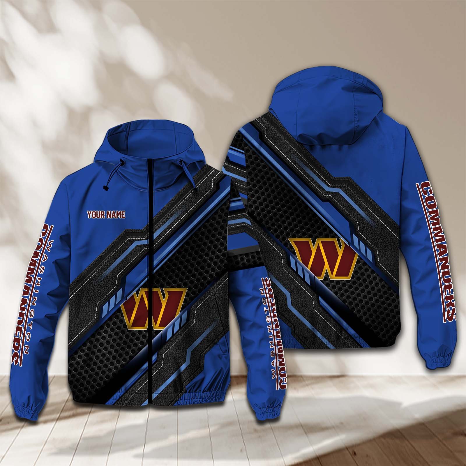 Washington Football Team NFL Personalized Windbreaker Jacket For Fan