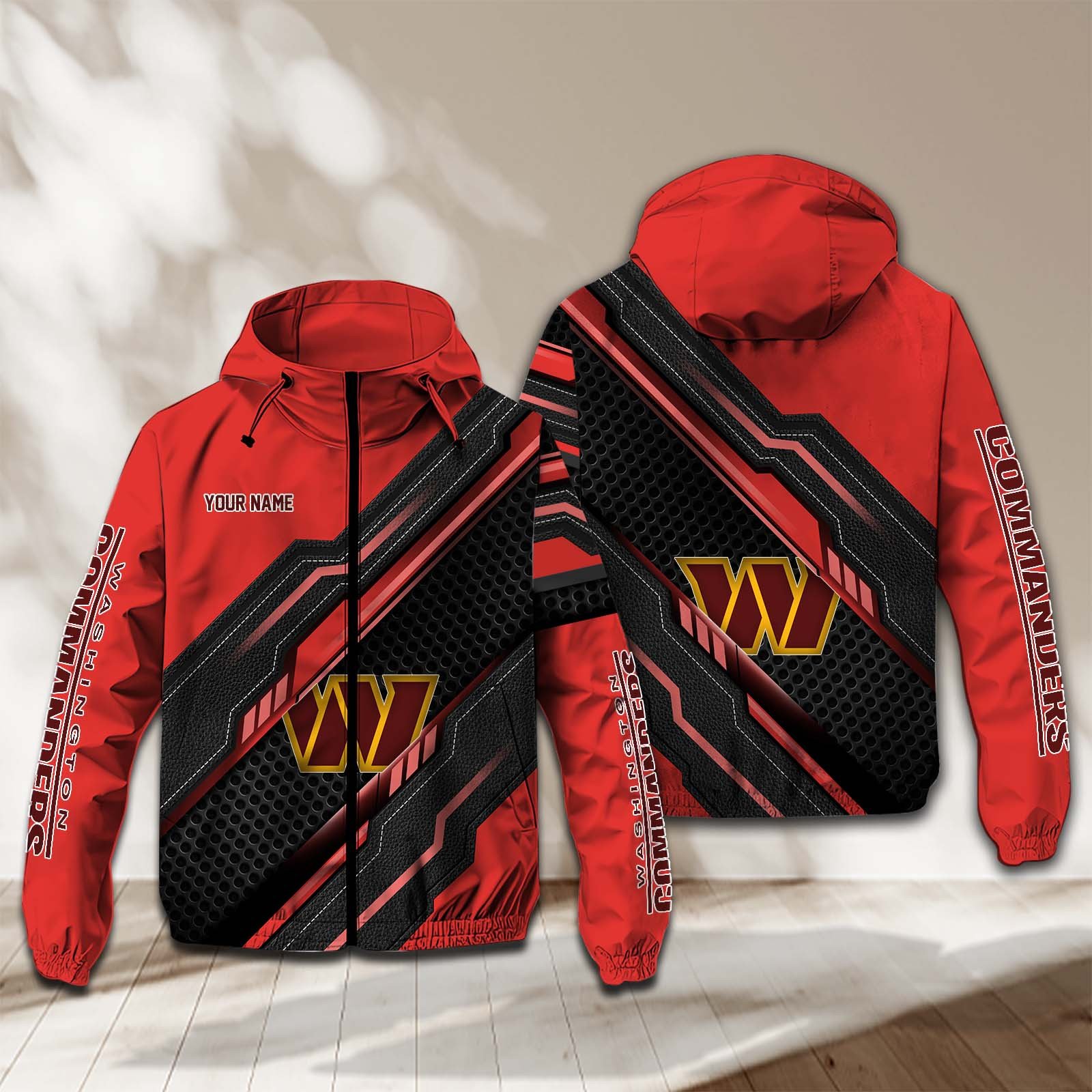 Washington Football Team NFL Personalized Windbreaker Jacket For Fan
