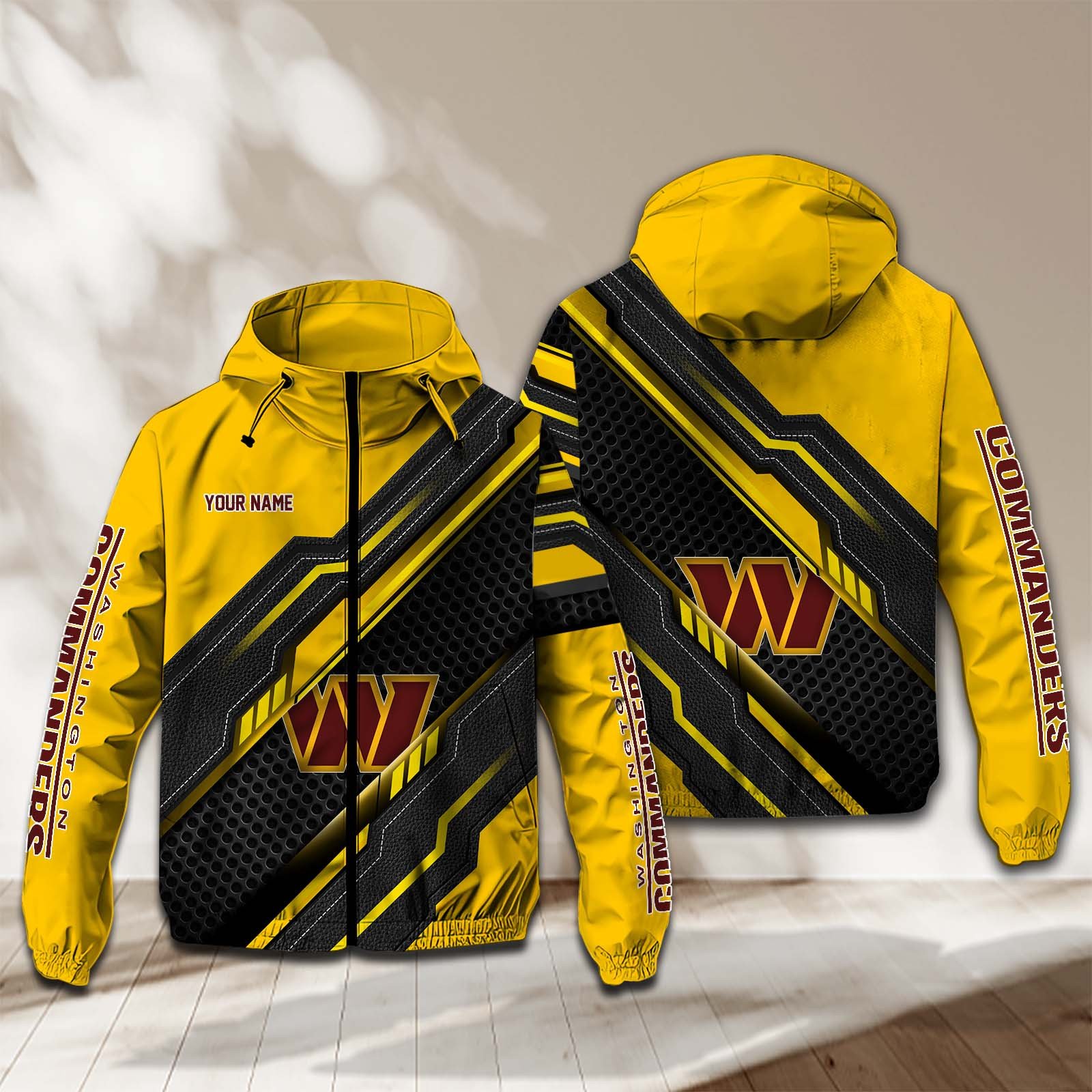 Washington Football Team NFL Personalized Windbreaker Jacket For Fan