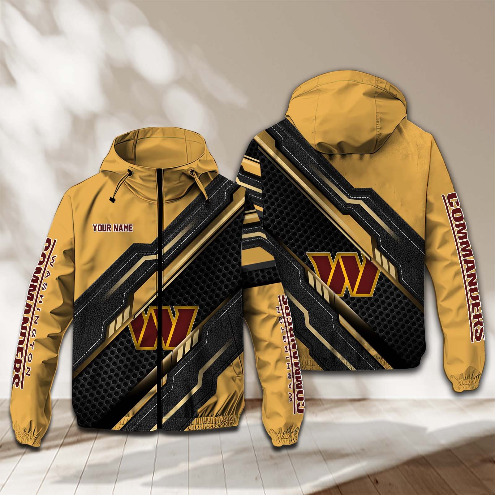 Washington Football Team NFL Personalized Windbreaker Jacket For Fan