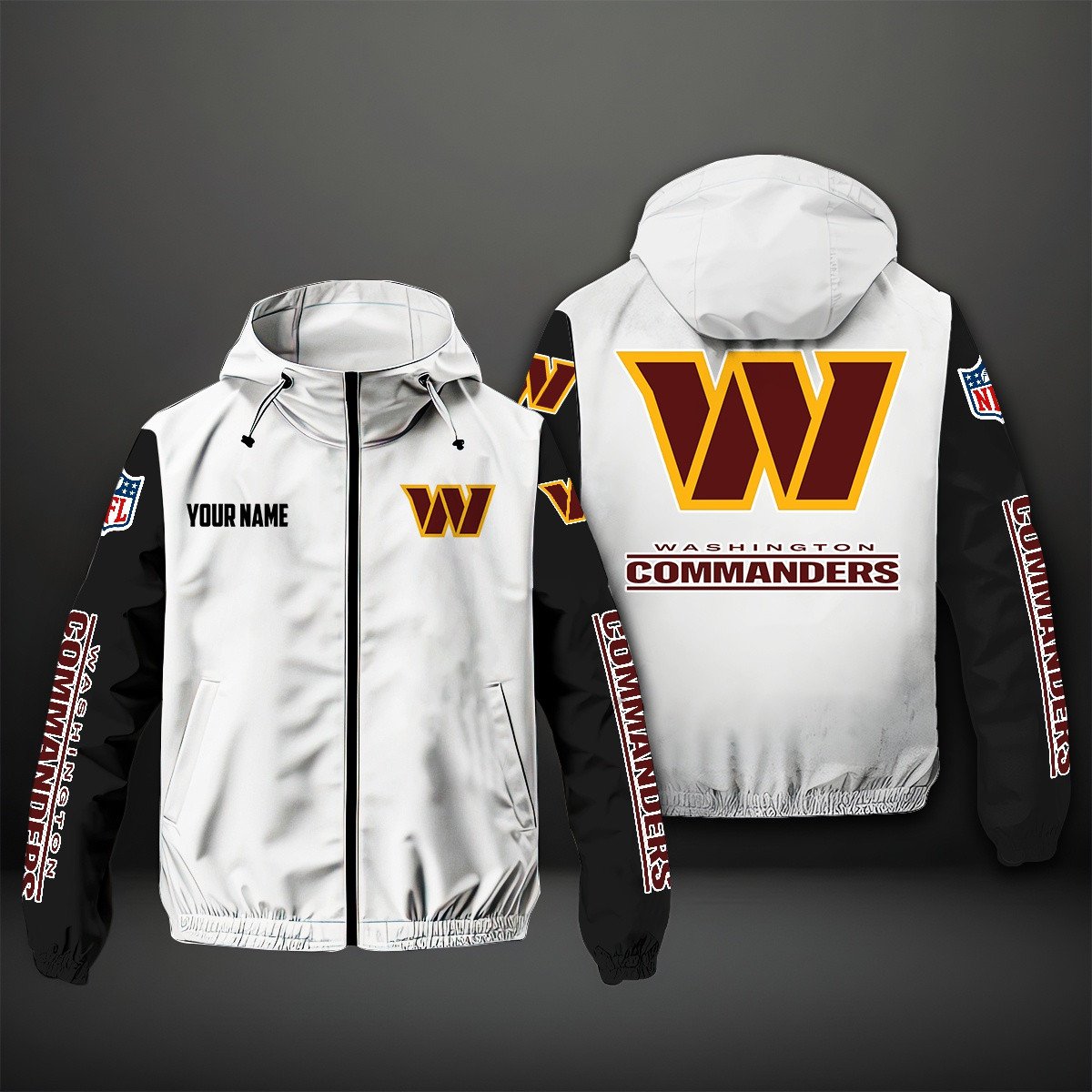 Washington Football Team NFL Personalized Windbreaker Jacket For Fan