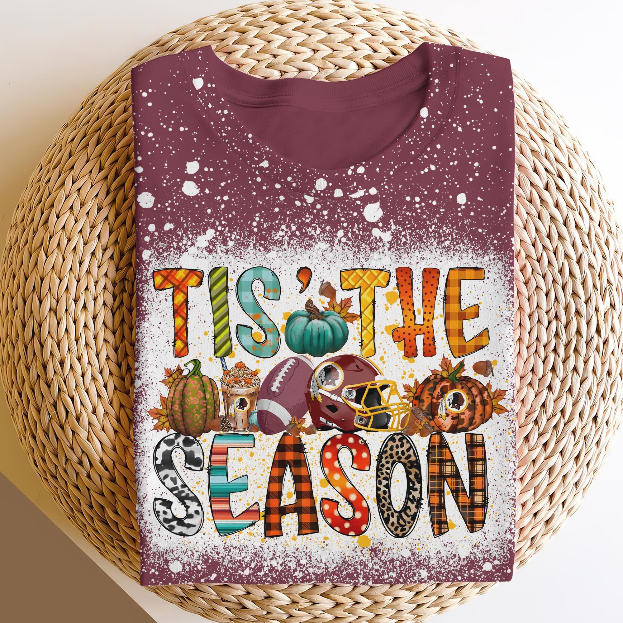 Washington Redskins 3D Shirts, Tis The Season Shirts, Sport Shirts For Fan