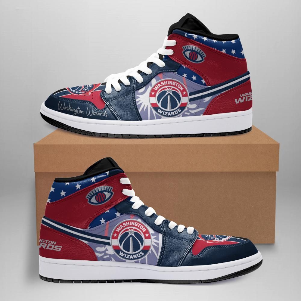 Washington Wizards Air Jordan 1 Sport Custom Sneakers PH1988