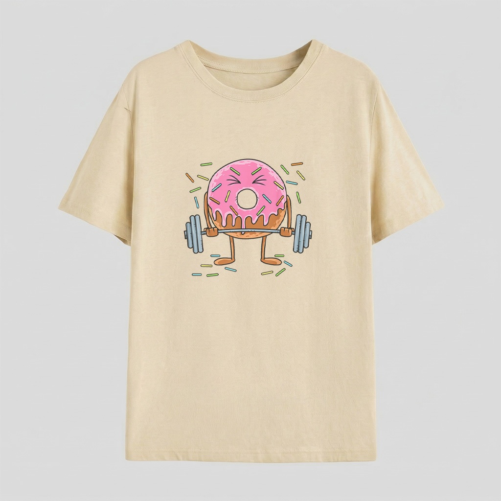Weightlifing   Funny Fitness Workout Gym Donut Lover T Shirt