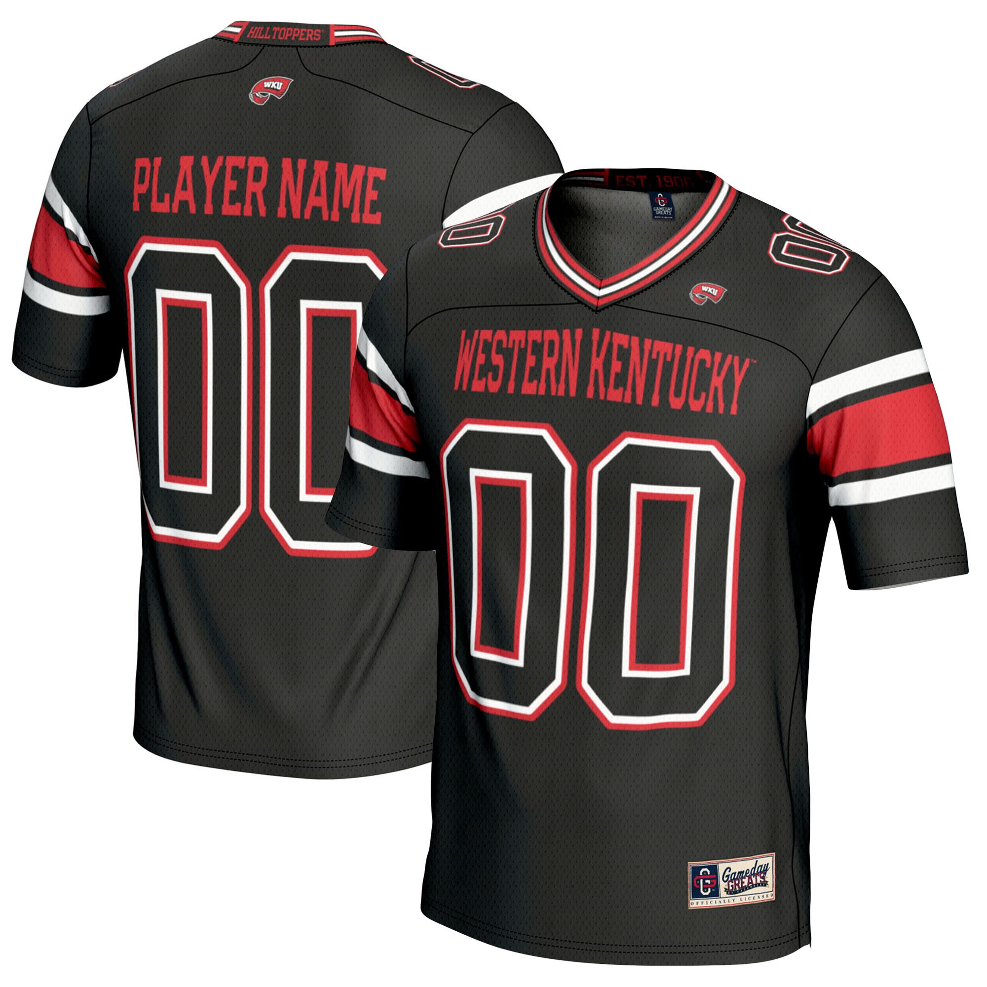 Western Kentucky Hilltoppers Gameday Greats NIL Pick A Player Football Jersey - Black Update 27-2-2025