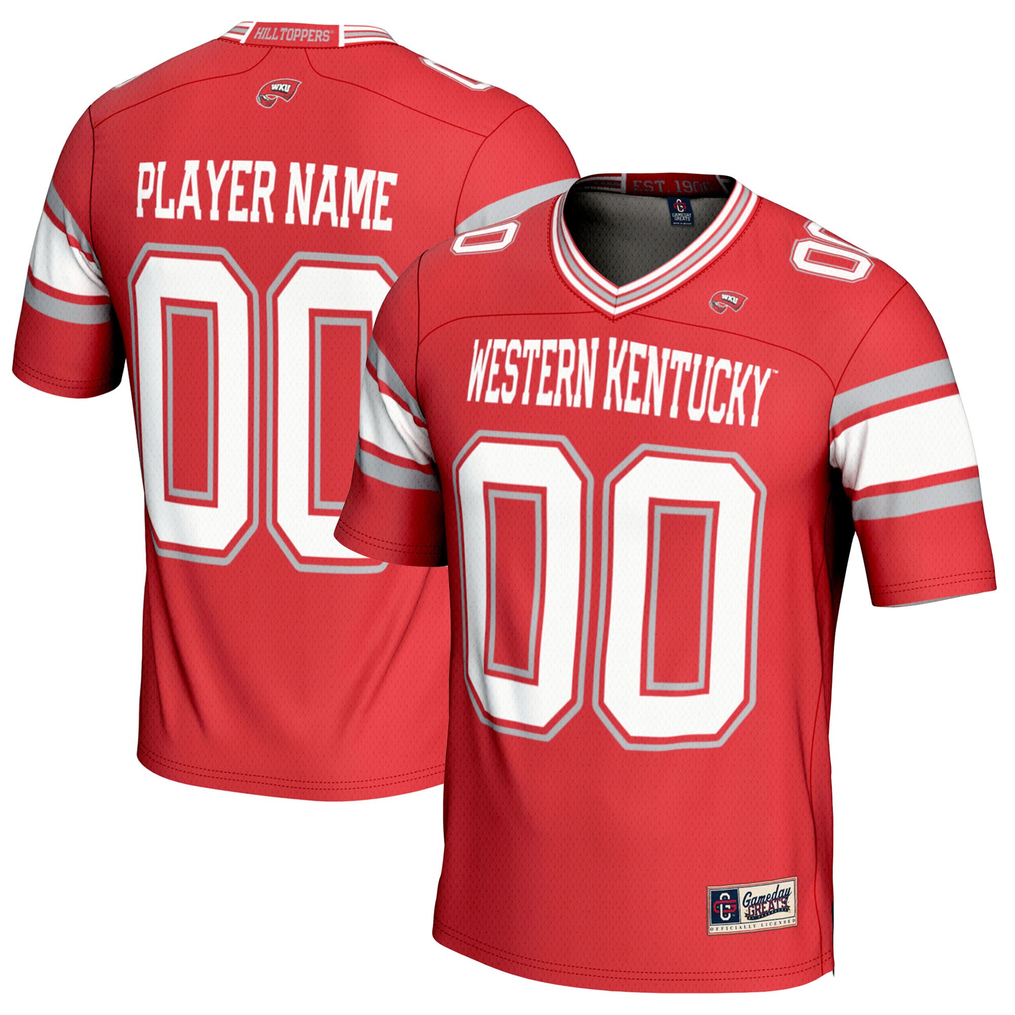 Western Kentucky Hilltoppers Gameday Greats NIL Pick A Player Football Jersey - Red Update 27-2-2025