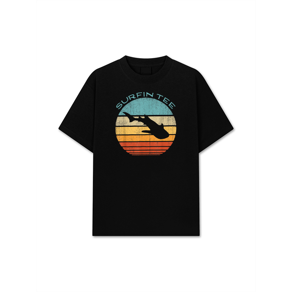 Whale Shark Retro Vintage 60S 70S Sunset Sea Animal Lovers T-Shirt