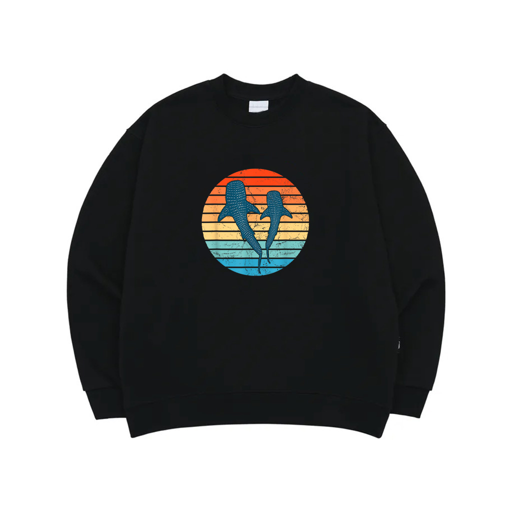Whale Shark Vintage Sunset Sweatshirt