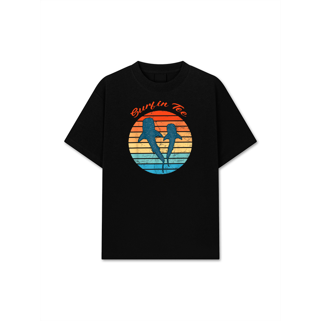 Whale Shark Vintage Sunset T-Shirt