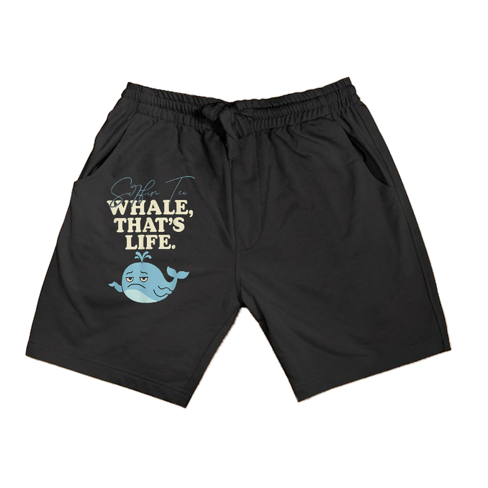 Whale, Thats Life Retro Whale Graphic Shorts