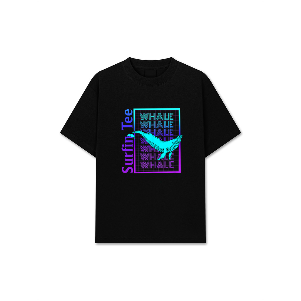Whale Vintage Retro Whale T-Shirt
