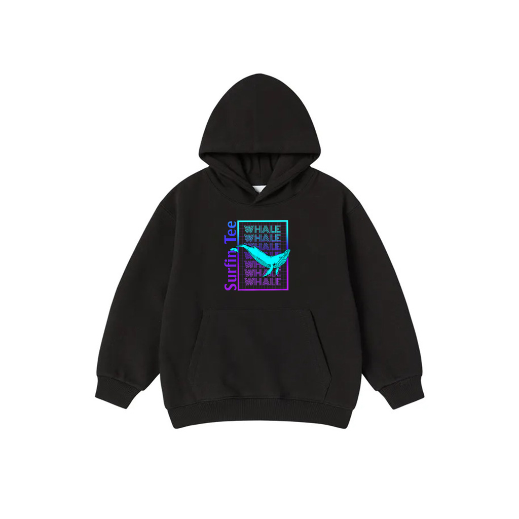 Whale Vintage Retro Whale Hoodie