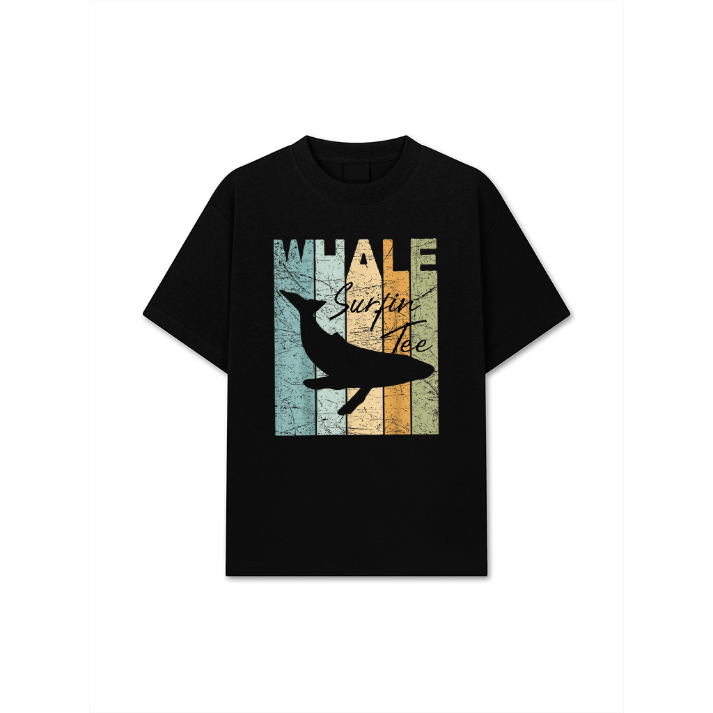 Whale Vintage Whale Lover Oceanology Retro Cetology T-Shirt