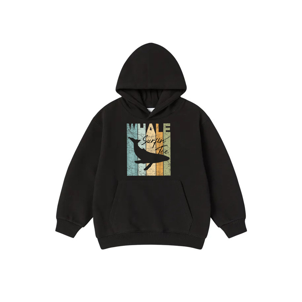 Whale Vintage Whale Lover Oceanology Retro Cetology Hoodie