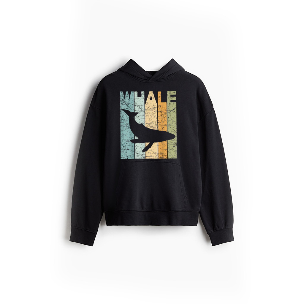 Whale Vintage Whale Lover Oceanology Retro Cetology Hoodie