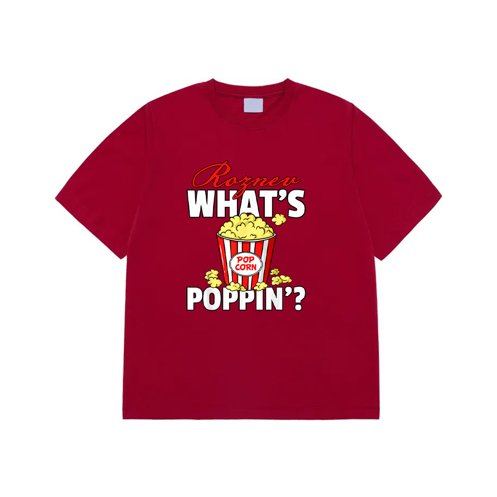 What's Poppin Popcorn Gift Cinema Movie Snack T-Shirt,New Arrivals What's Poppin Popcorn Gift Cinema Movie Snack T-Shirt New Arrivals