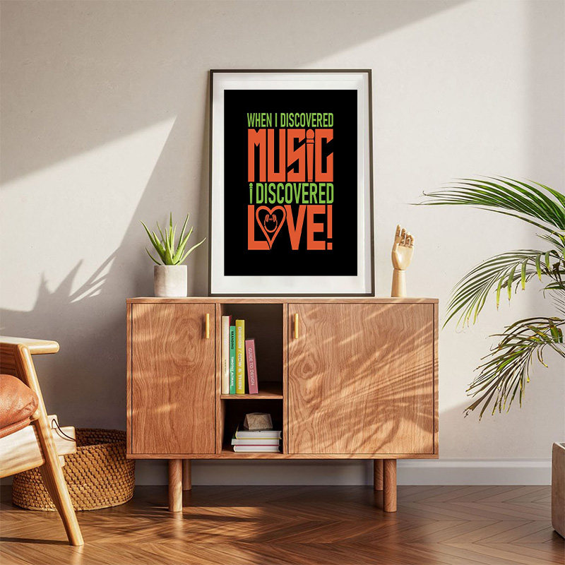 When I Discovered Music Poster