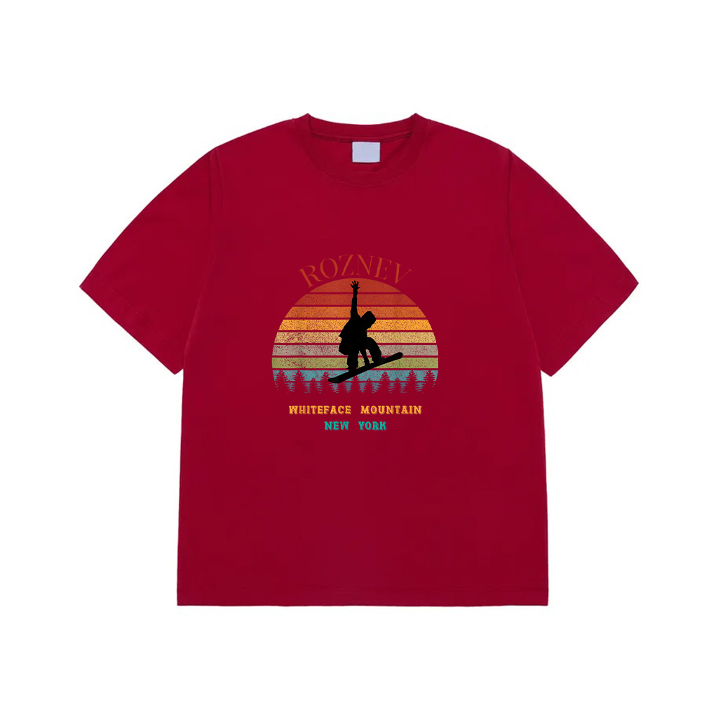Whiteface Mountain New York Vintage Sun Snowboarding Vacay T-Shirt, Whiteface Mountain New York Vintage Sun Snowboarding Vacay T-Shirt
