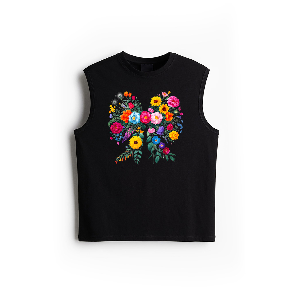Wildflower Bow Flower Spring Vintage Floral Summer Girly Tank Top