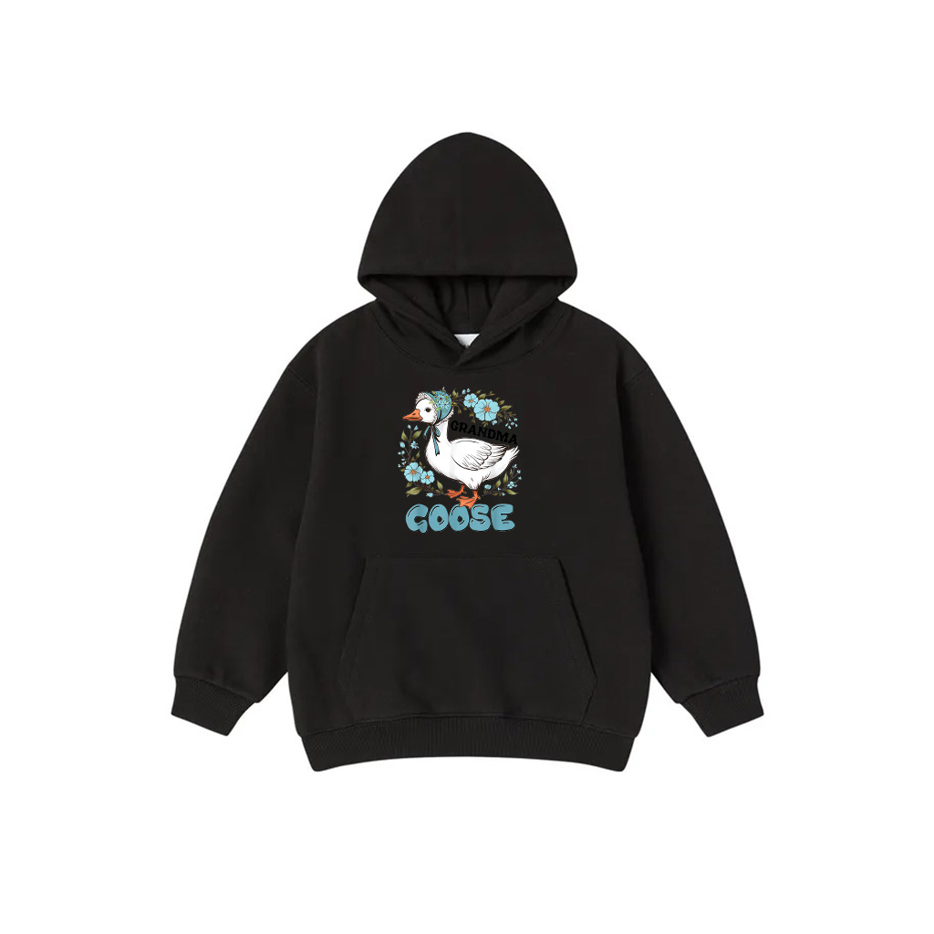 Women Floral Grandma Goose Mother's Day Silly Goose Family Hoodie