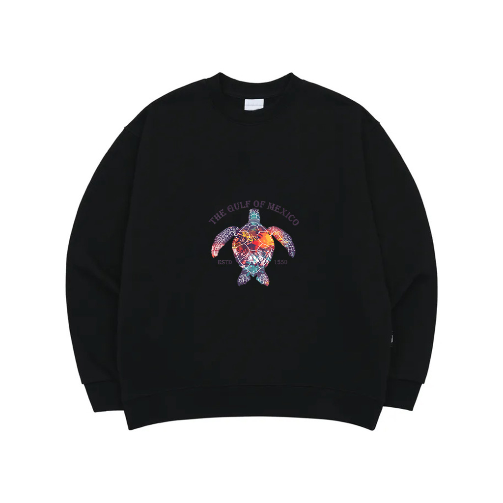 Womens Gulf Of Mexico Turtle Vintage Funny Sweatshirt