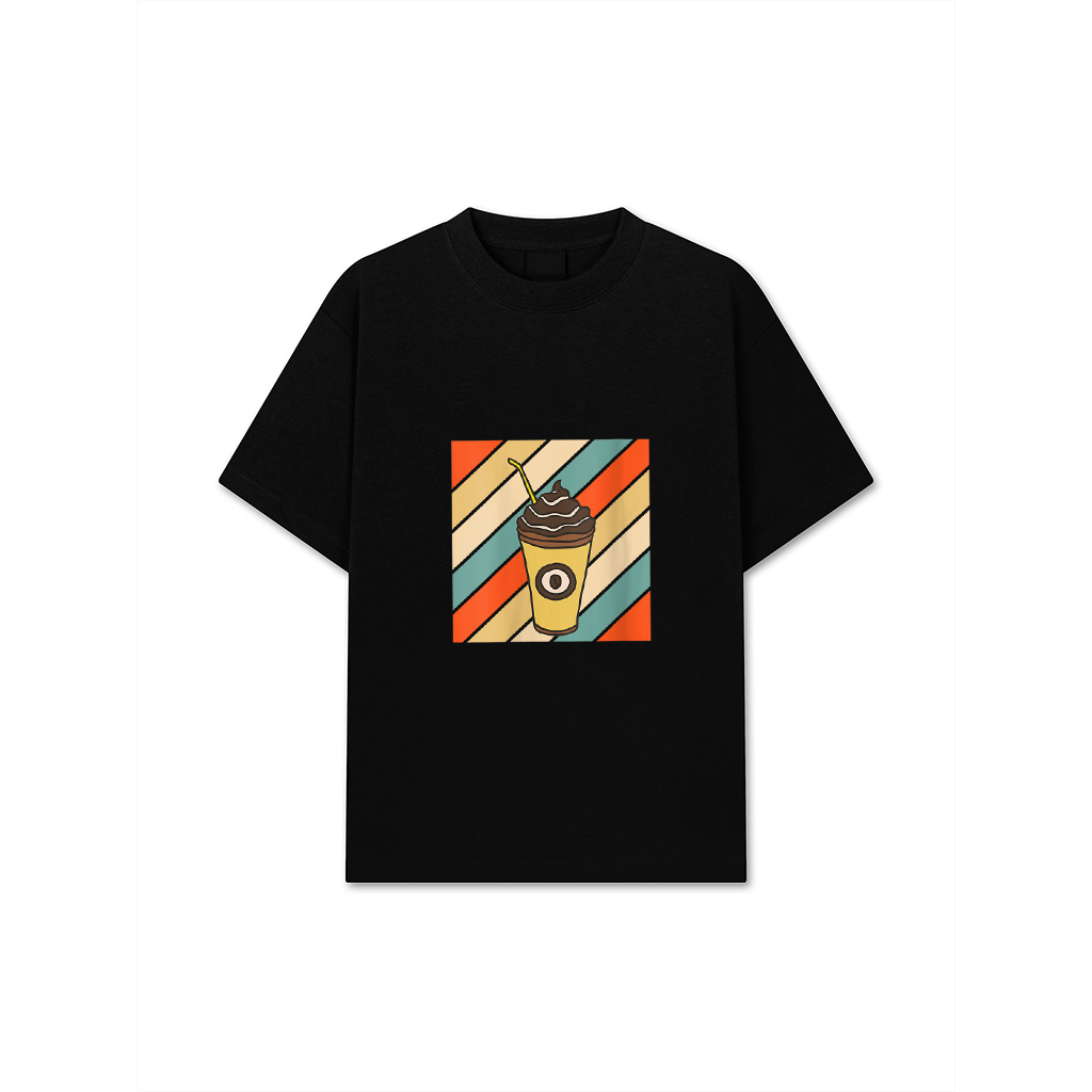Womens Vintage Iced Coffee Retro Espresso T-Shirt