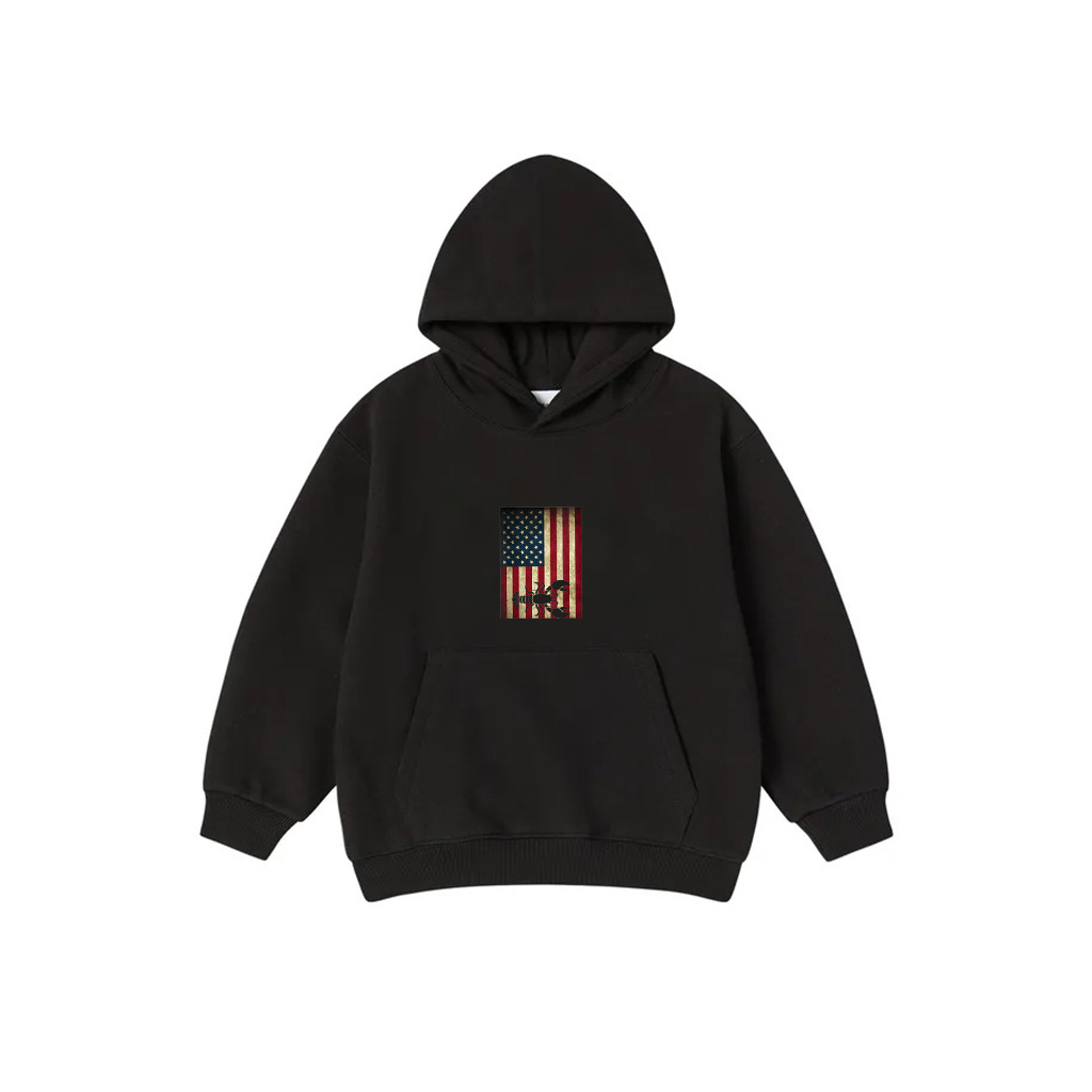 Womens Vintage Lobster In US Flag, Funny Patriot Lobster Lover Hoodie