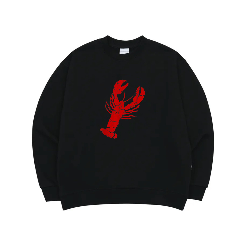 Womens Vintage Lobster Print Sweatshirt 1