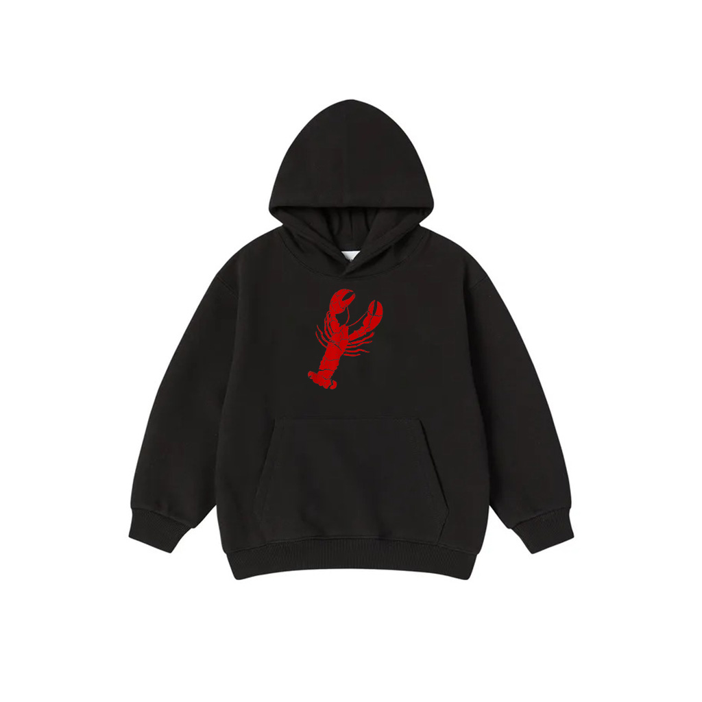 Womens Vintage Lobster Print Hoodie 1