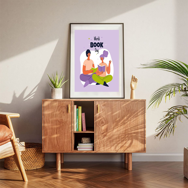 World Book Day And Share Story Poster