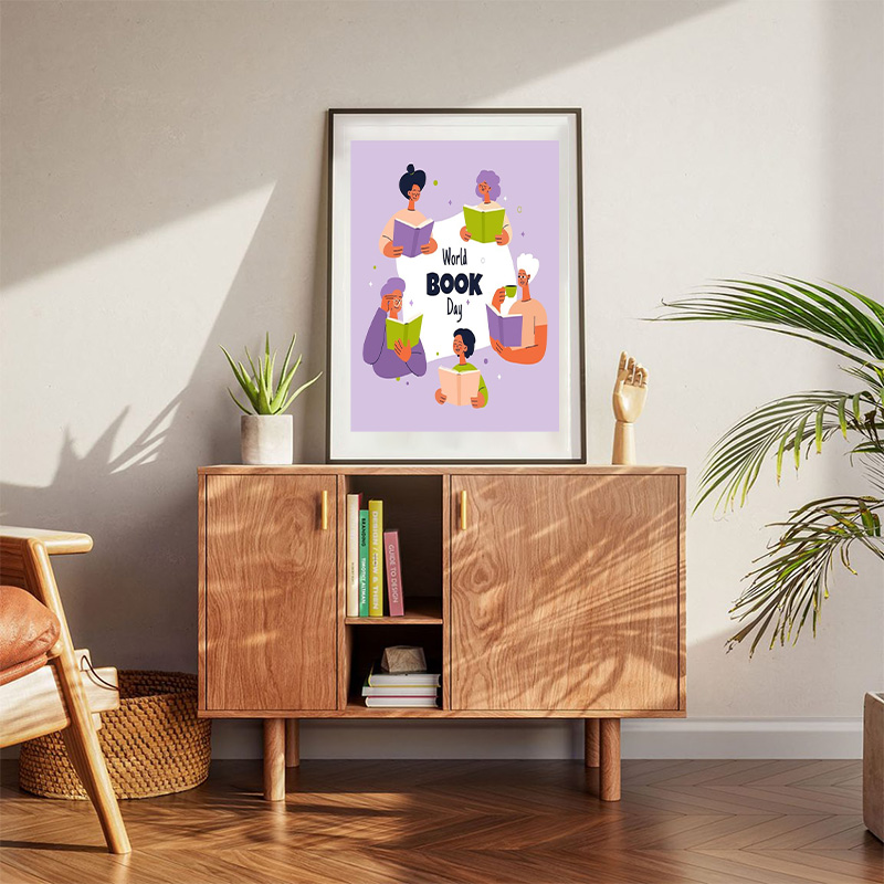 World Book Day Reading And Chill Reading Together Poster