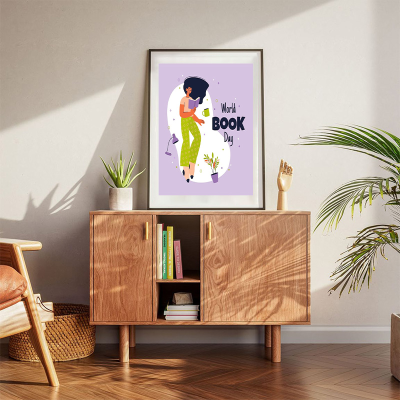 World Book Day Reading And Relaxing Poster