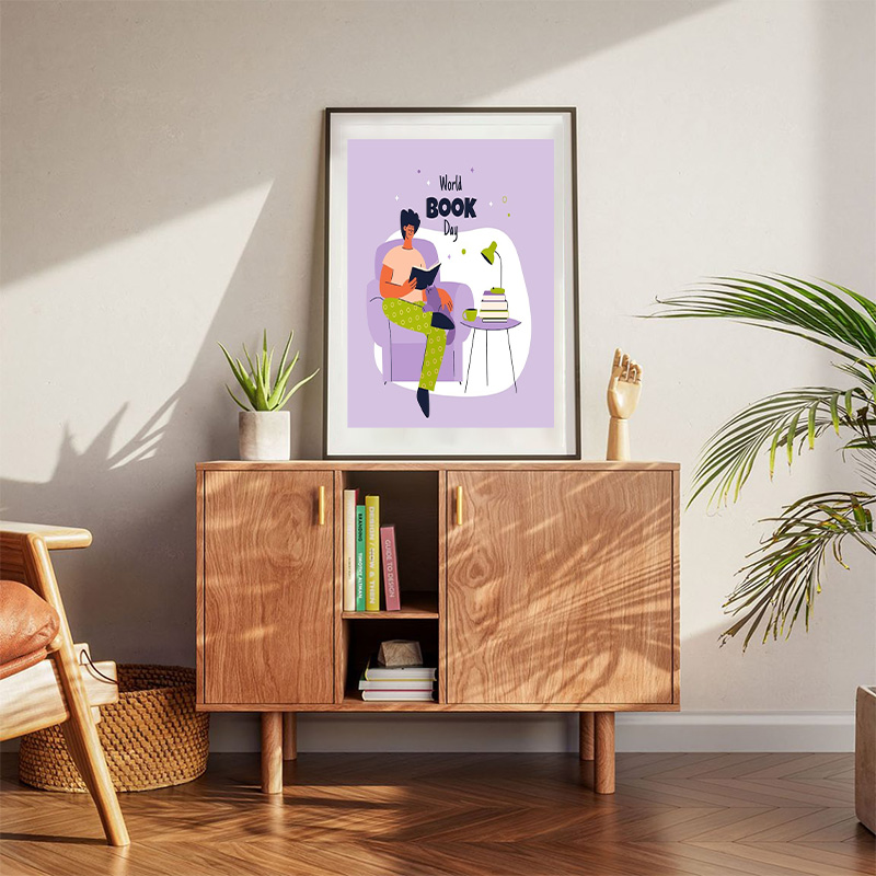 World Book Day Reading At Home Poster