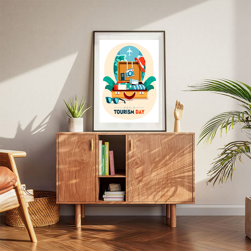 World Tourism Day Suitcase Open Poster