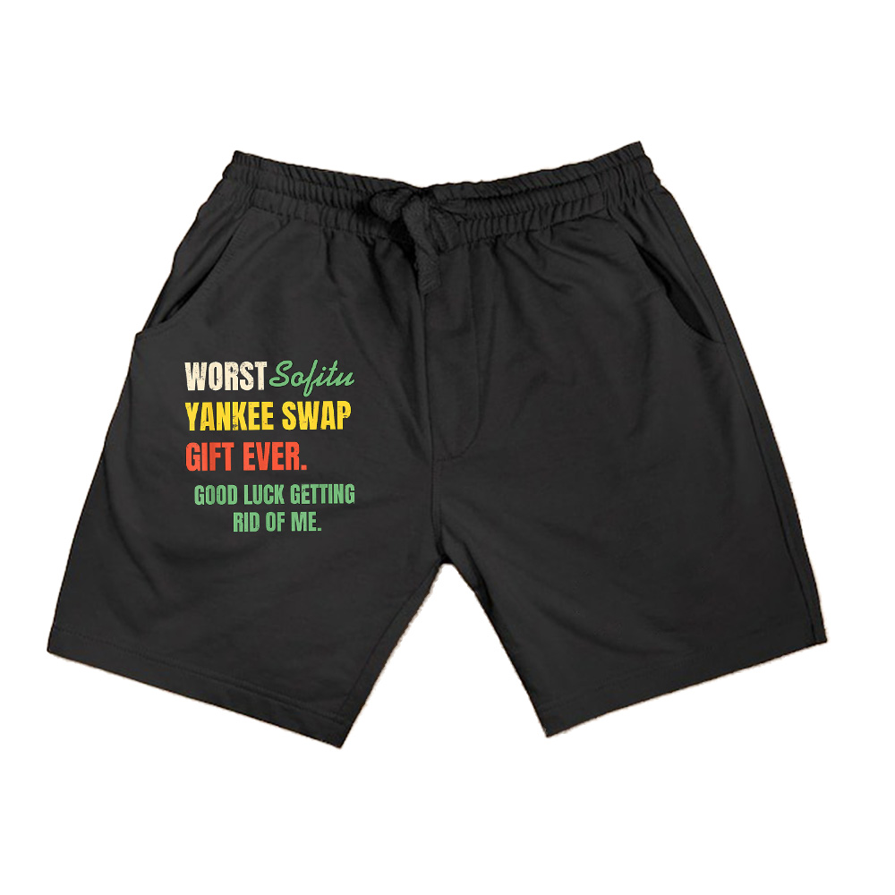 Worst Yankee Swap Gift Ever Vintage Funny Quotes Shorts