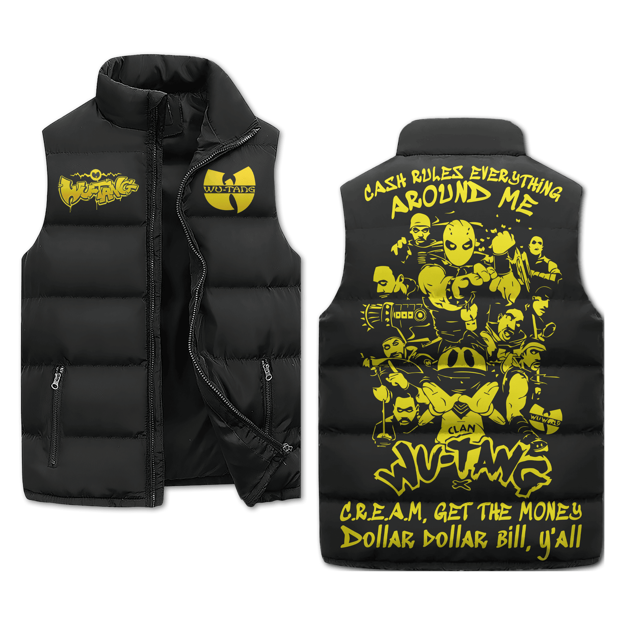 Wu Tang Sleeveless Puffer Jacket