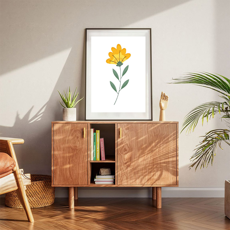 Yellow Spring Flower Poster
