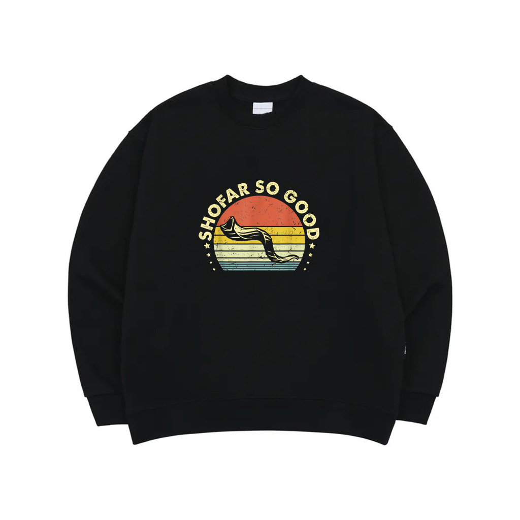 YJ6J Vintage Shofar So Good Rosh Hashanah Jewish Day Sweatshirt