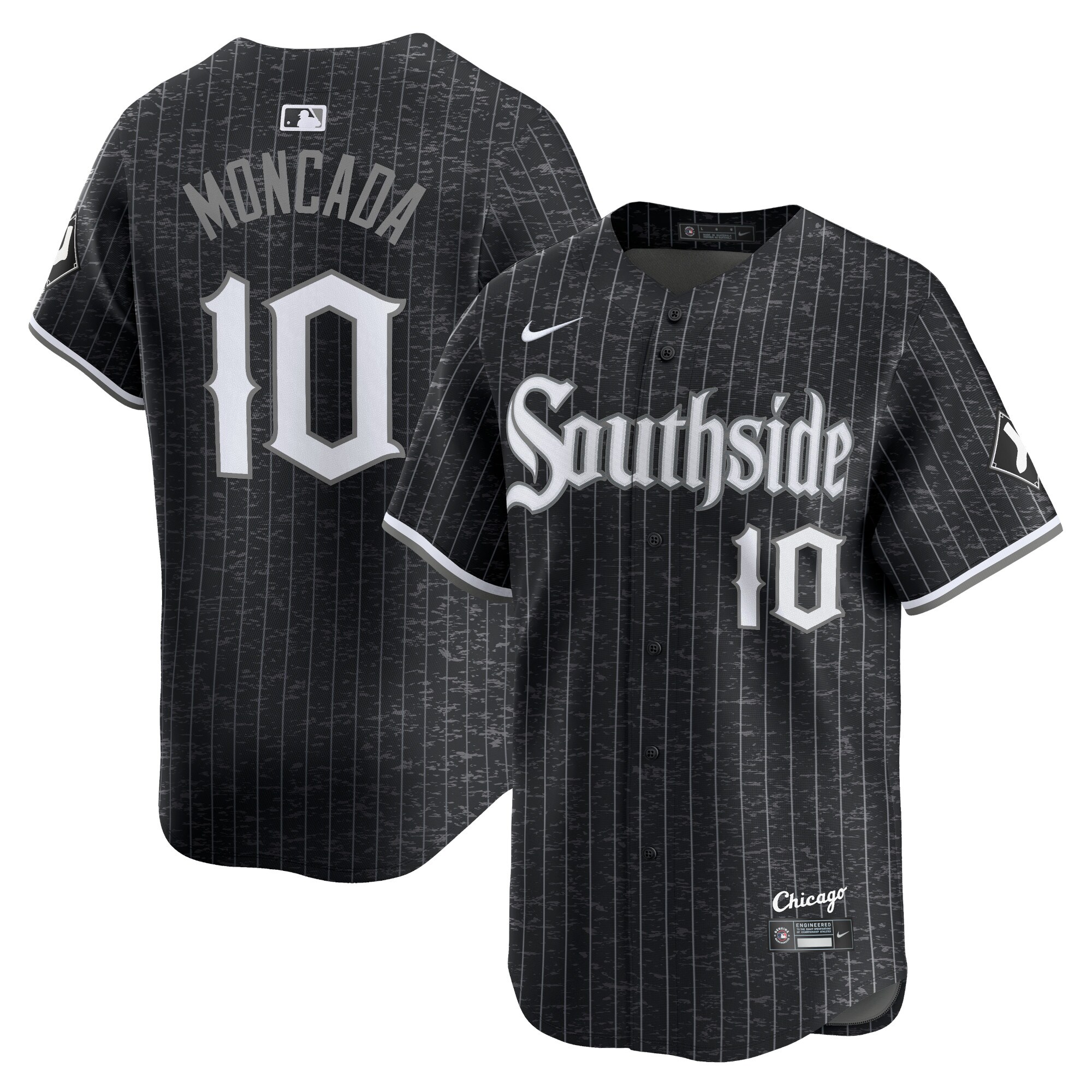 Yon Moncada Chicago White Sox Nike City Connect Player Jersey - Black