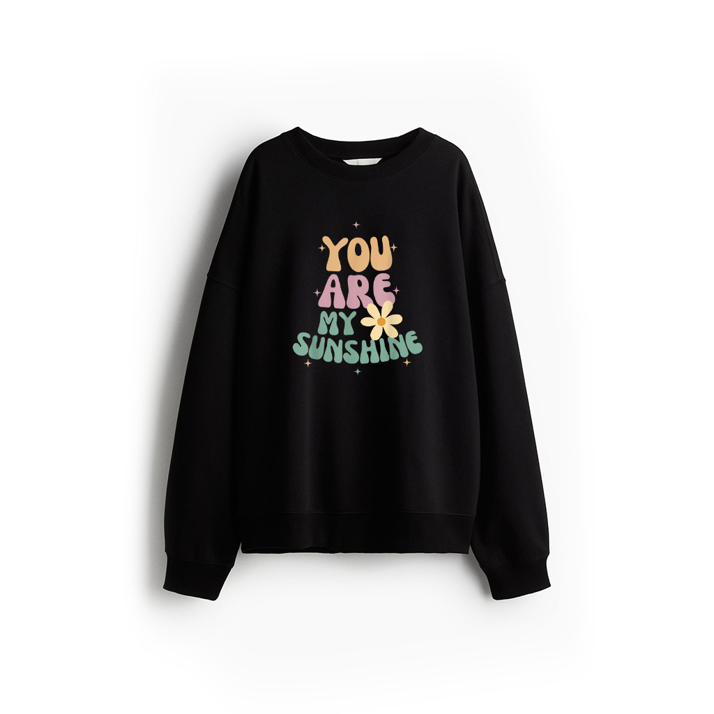 You Are My Sunshine Cute Sun Hot Summer Retro Graphic Sweatshirt