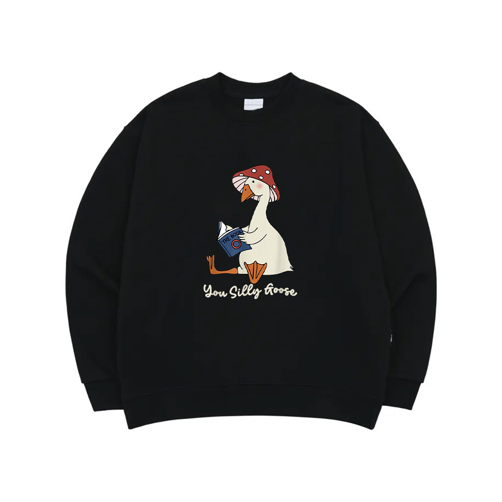 You Silly Goose Honk Funny Duck Goose Reads The Book Sweatshirt