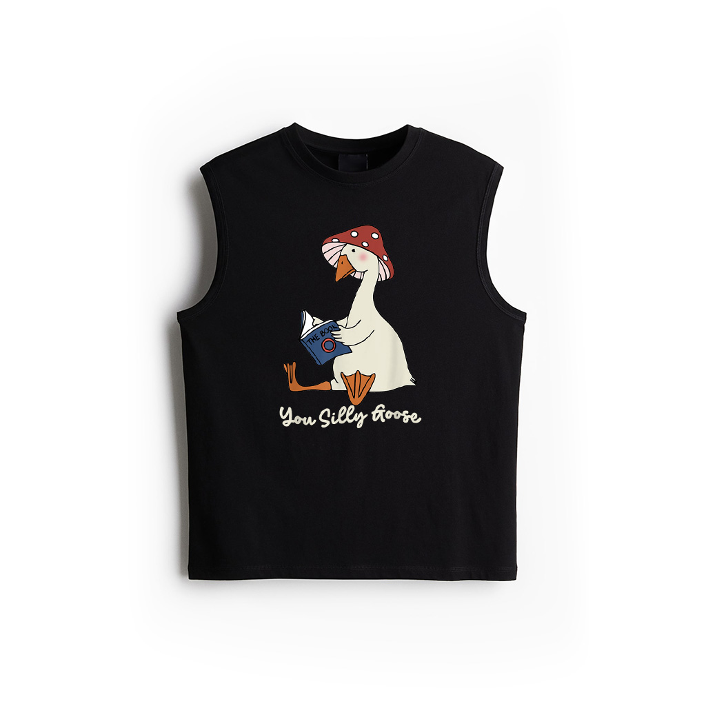 You Silly Goose Honk Funny Duck Goose Reads The Book Tank Top